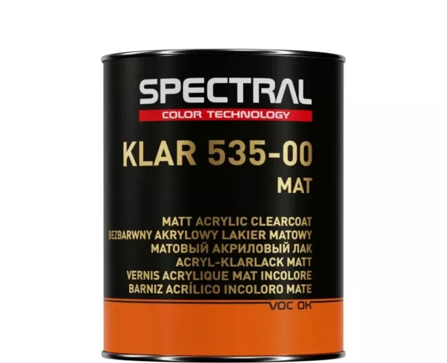 Novol Spectral 535-00 Matt 2K Clear Coat + H6115  0.33l Kit 1.33lt