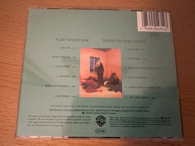 Fleetwood Mac Tango in the Night CD