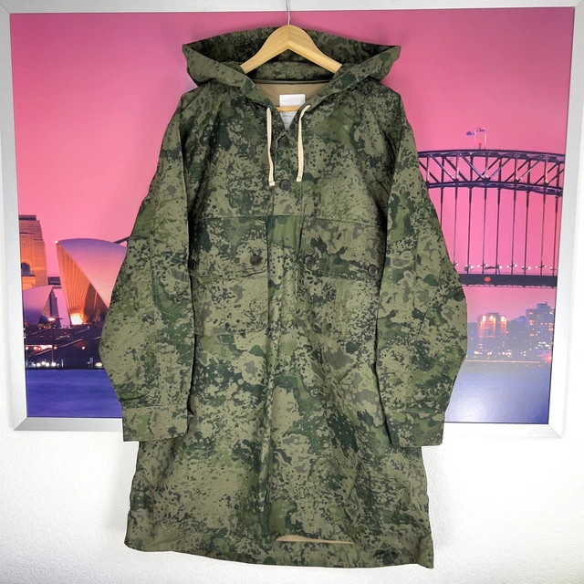 PRETTY GREEN WHITE Label Camo Wax Jacket Liam Gallagher Oasis Mens