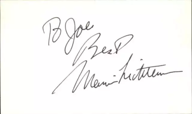Marvin Lichterman Actor The Friends of Eddie Coyle Signed 3" x 5" Index Card