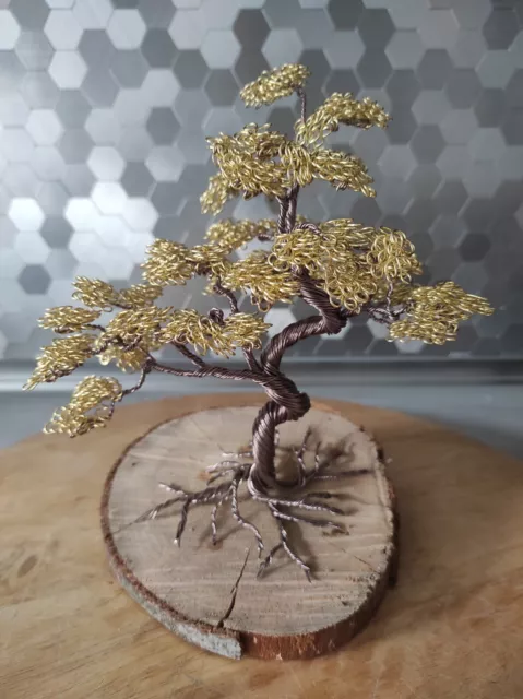 Mini Drahtbaum,Bonsai, Lebensbaum,Wire Tree, Glücksbaum,Artwork,Drahtkunst
