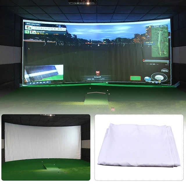 INDOOR GOLF BALL Simulator Impact Display Projection White Screen 3m X