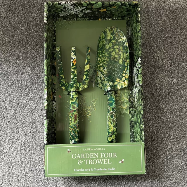 Laura Ashley Adult Garden Trowel and Fork Gift Set Floral Gardening