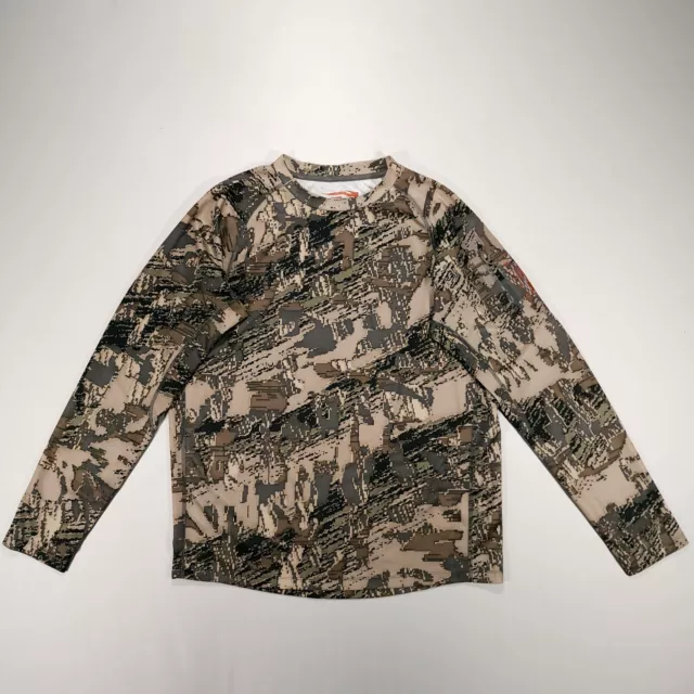 Sitka Gore Optifade Camouflage Long Sleeve Shirt Hunting Mens Size L With Pocket