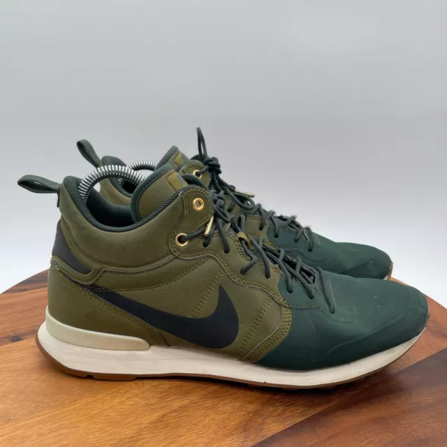 Nike Internationalist Utility Shoes Mens 10 Olive Flak Green Mid Top Sneakers