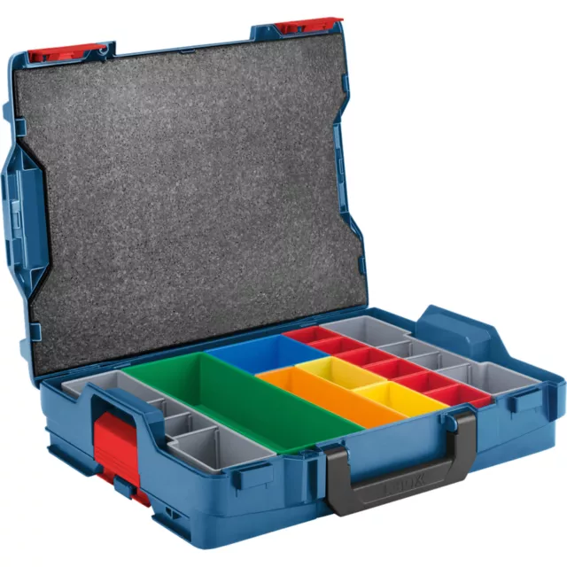 Neu  Bosch Professional L-BOXX 102, Set mit 13 Teilen, Werkzeugkiste, blau u