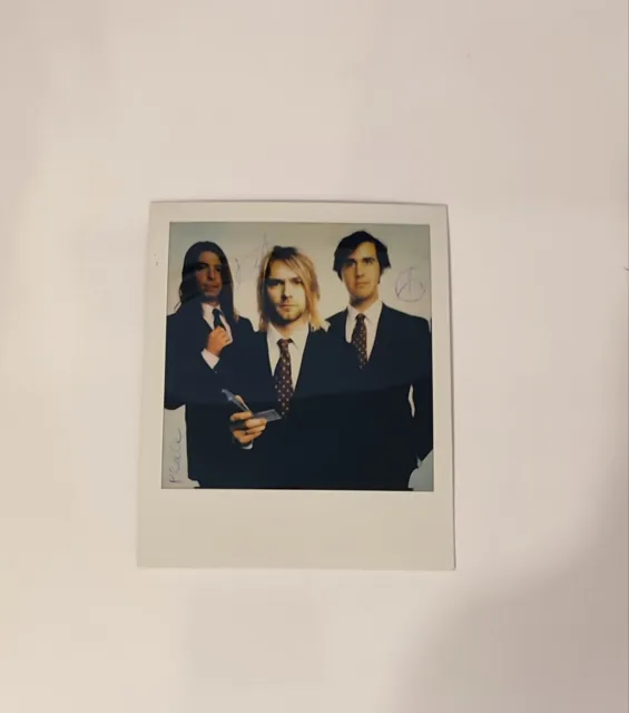 Kurt Cobain Polaroid Signé De L'artiste