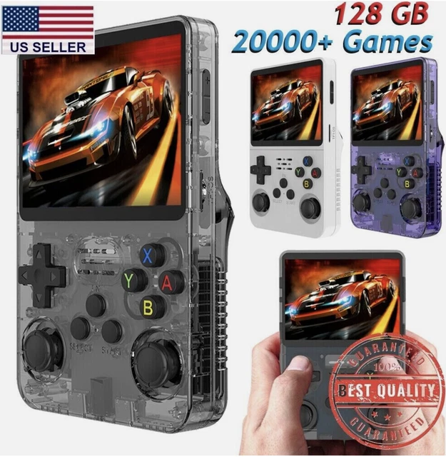 R36S Console De Jeu Portable Rétro Compatible Avec Le Système Linux Console De Jeu Portable à écran IPS De 3.5 Pouces 64G 15000 Jeux