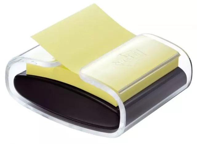 Post-it Z-Notes Spender, schwarz/transparent, bestückt
