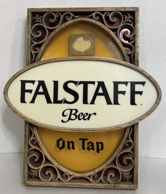 Falstaff Beer Sign On Tap 60s Vintage Man Cave Works