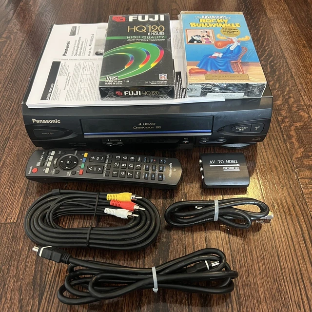 PANASONIC PVV4022 HEAD Omnivision VCR VHS Player Recorder Remote