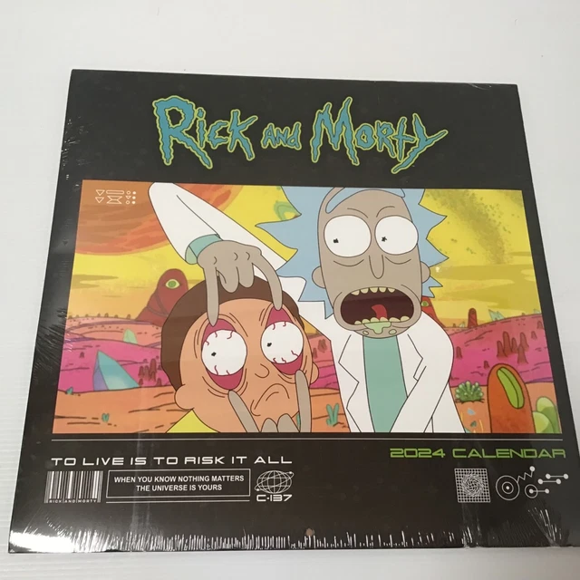 RICK AND MORTY 2024 Calendar Including Poster Brand New 13.31 PicClick