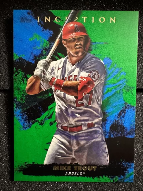 2021 Topps Inception-Green #60 Mike Trout/Los Angeles Angels