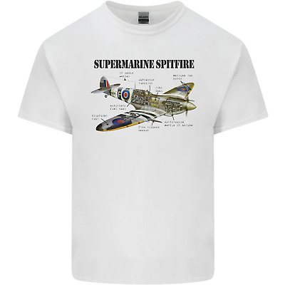 MOTORE Supermarine Spitfire infopic Kids T-shirt per bambini