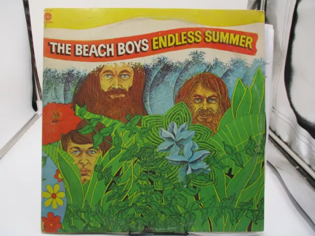 The Beach Boys Endless Summer 2LP Record Ultrasonic Clean 1974 Poster Capital EX