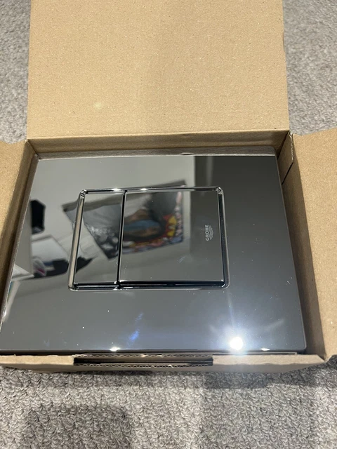 GROHE SKATE COSMOPOLITAN WC Dual Flush Button Chrome Wall Plate ...