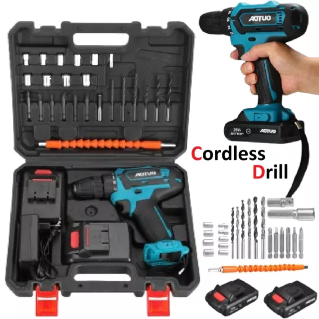 28 V Cordless Brushless Impact Hammer Driver Combo Drill Kit For Makita Battery