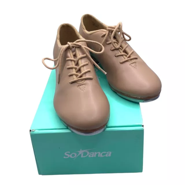 Unisex Caramel Oxford Tap Shoes Size 5.5 Dance Lace Up Terrie So Danca