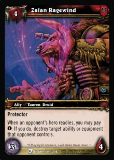 Zalan Ragewind - Fields of Honor - World of Warcraft TCG WOW