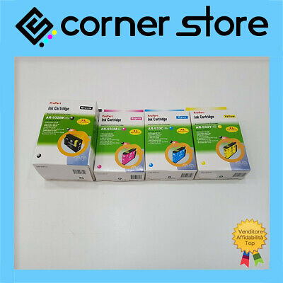 Kit 4 Cartucce  Compatibili Hp 932XL+933XL nero+colore CN053AE-Officejet 6700