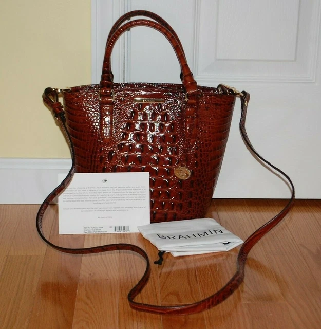 BRAHMIN SMALL BOWIE Satchel in Pecan Melbourne 150.00 PicClick
