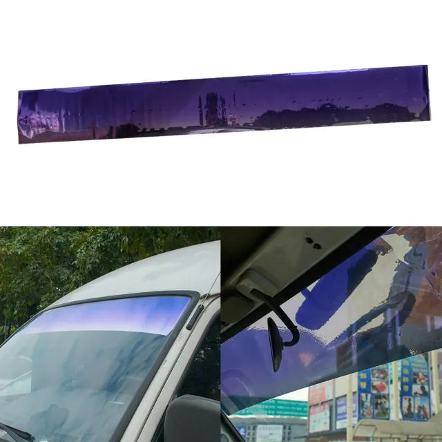 Car Window Sun Visor Strip Tint Film Front Windshield UV Shade Decal 150*20cm