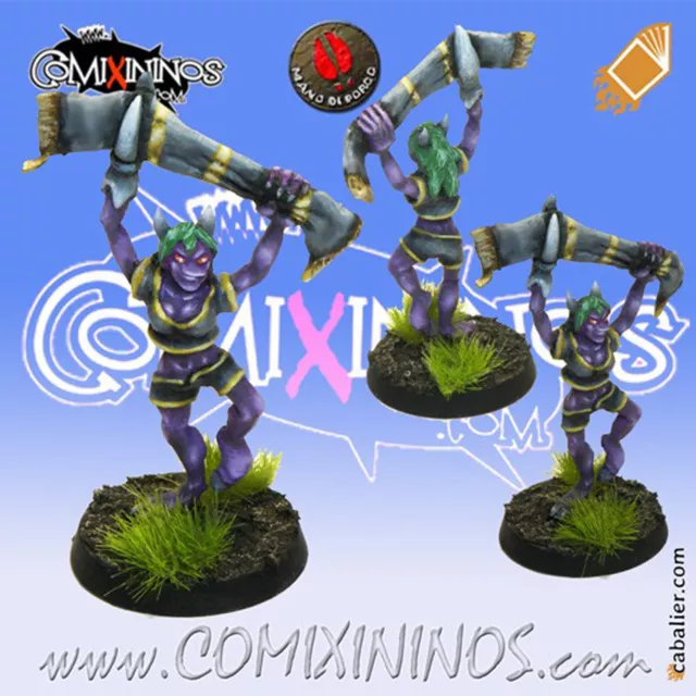 Fantasy Football - Caos/Dark ELF DEMON FAN for Blood Bowl - Mano di Porco