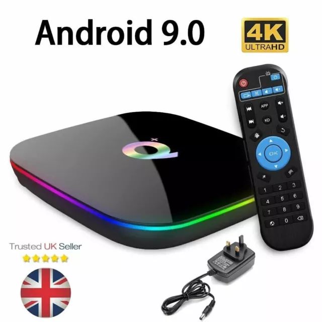 Q-BOX Plus Quad Core Android TV Box 2GB+16GB Smart Media Player WIFI HDMI NEW UK