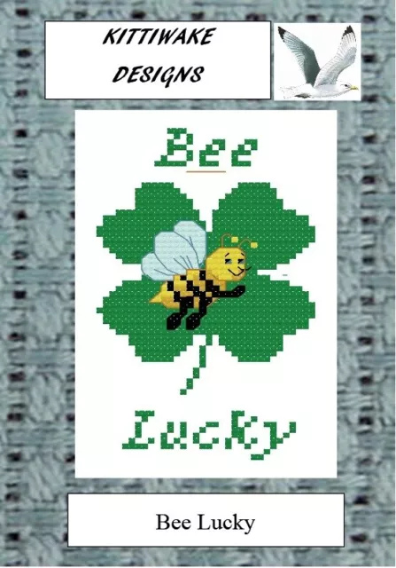 Bee Lucky Cross Stitch Kit by Kittiwake. Beginners Cross Stitch Kit