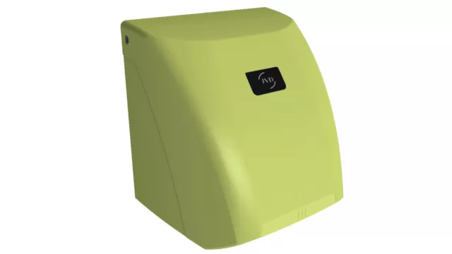 Sèche-mains automatique Zephyr Vert fluo 2000 W Sèche mains robuste Air chaud