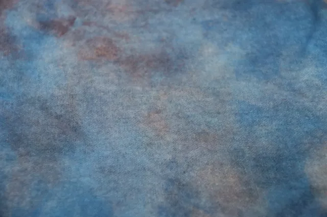 Verano Azul Luz ALFOMBRA TEÑIDA A MANO LANA ENGANCHADA más de 1/8 yarda Cur manchado