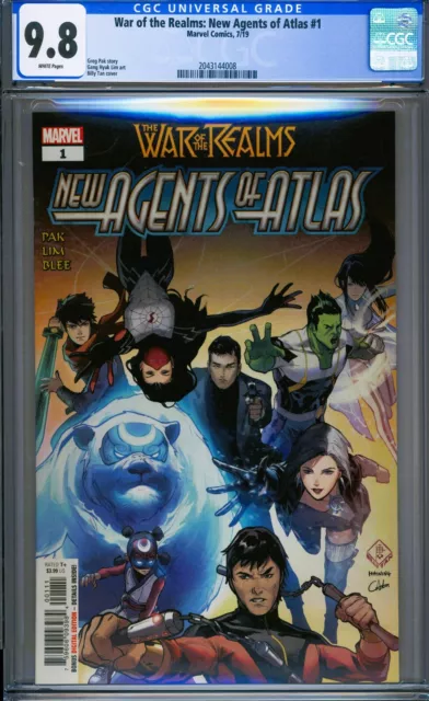 War of the Realms New Agents Atlas #1 CGC 9.8 1st Appearance Wave Aero Luna Snow