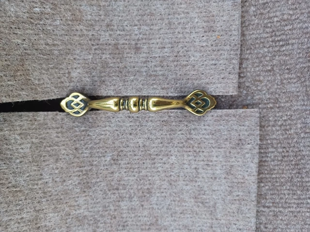 12 quantity -3"antique brass cabinet pulls new