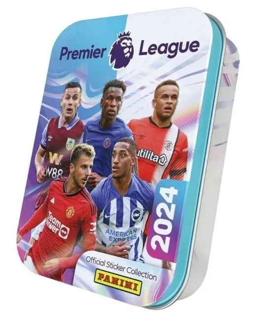 PANINI PREMIER LEAGUE 2024 Official Stickers Collector's Tin (50