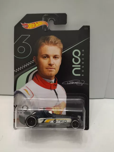 Serie Formula F1 Nico Rosberg 1/3 F-Racer 1:64 Hot Wheels