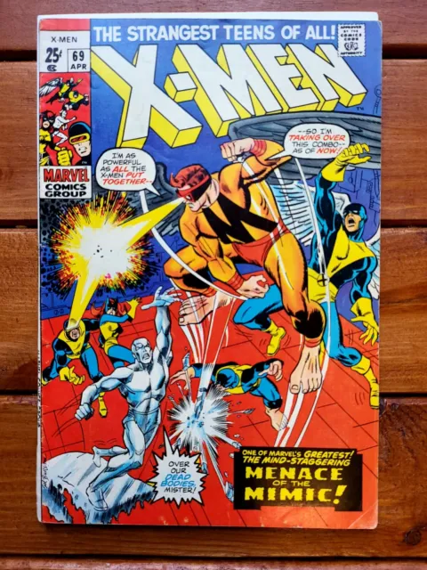 1971 X-Men #69 The Mimic Marvel Giant Size  Comics Bronze Age The Uncanny
