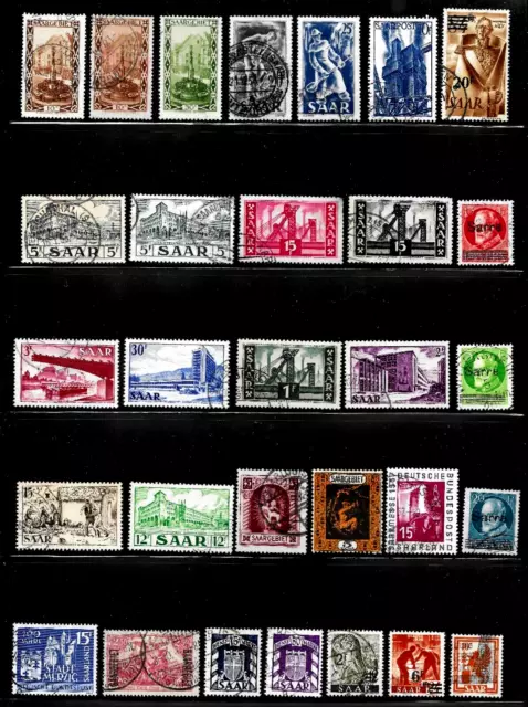 Hick Girl-Old Used German/ Saar  Stamps       X5349