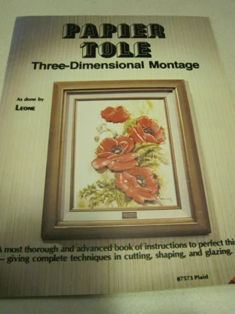 PAPEL TOLE Libro Artesanal Montaje Tridimensional de Leone Vintage