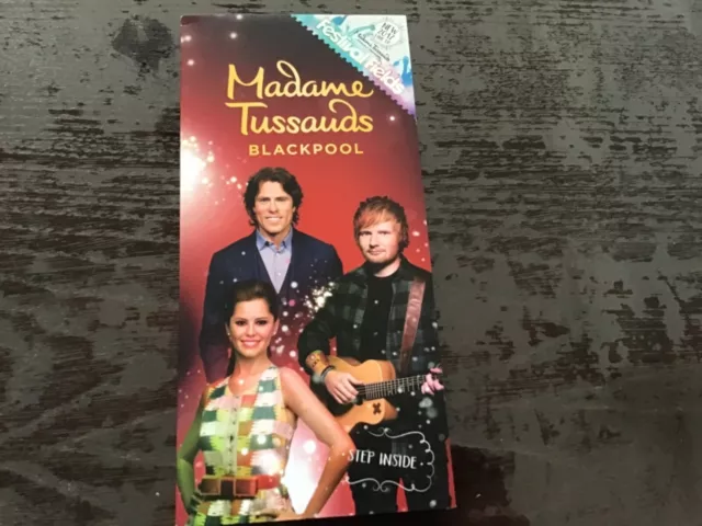 Rare 2017 Blackpool Madame Tussauds Advertising Mini Fold Out Leaflet Dr. Who