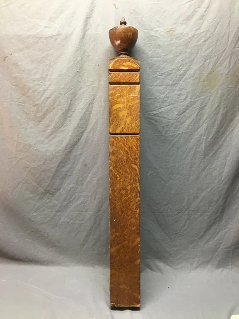Antique Decorative Urn Top  Finial wood Newel Post 5x46 VTG Staircase 907-20B