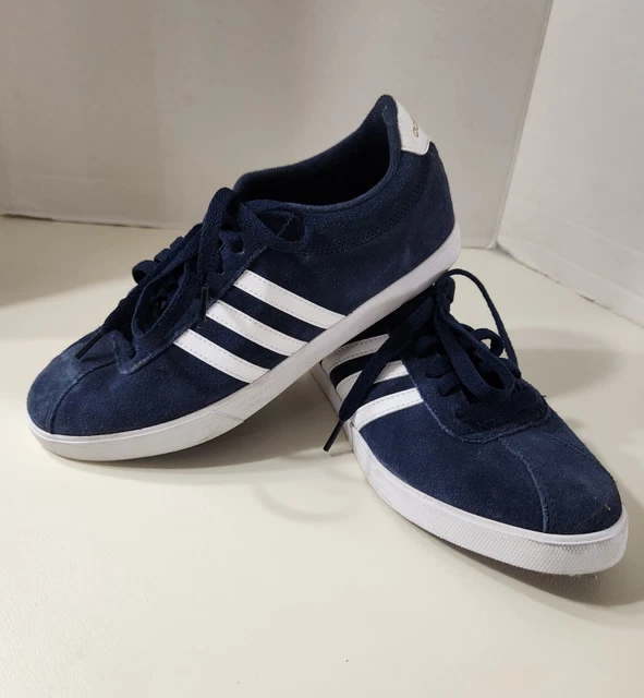 NEW ADIDAS ORTHOLITE Float Women s Sneakers Navy Blue White Size