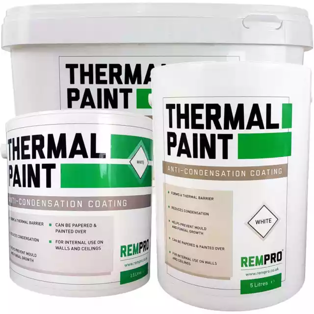 Rempro Thermal Paint Anti Mould & Condensation Insulating with Glass Bubble Tech