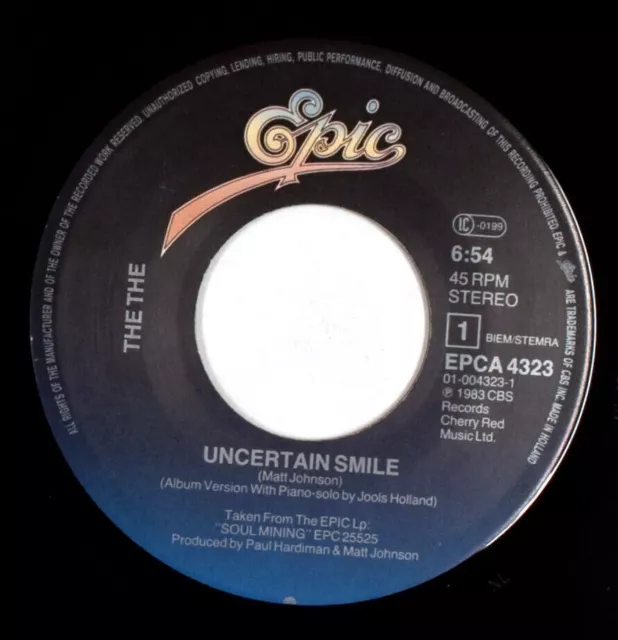 The The – Uncertain Smile / Three Orange Kisses From Kazan 7" Vinyl VG+/VG... 3