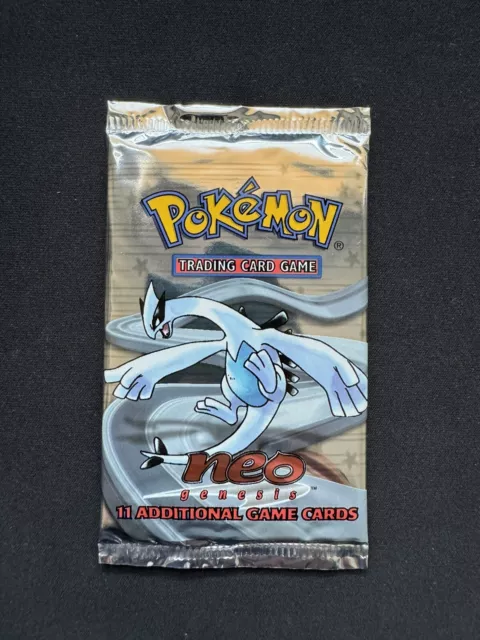 Pokémon WOTC TCG Neo Genesis Booster Pack Unlimited Lugia Art Sealed