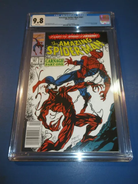 Amazing Spider-man #361 1st Carnage Newsstand Super Hot Key Wow CGC 9.8 NM/M Gem