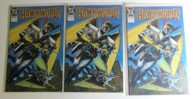 Hawkworld Lot of 3 #1 DC Comics (1990) NM 1st Print Comic Books