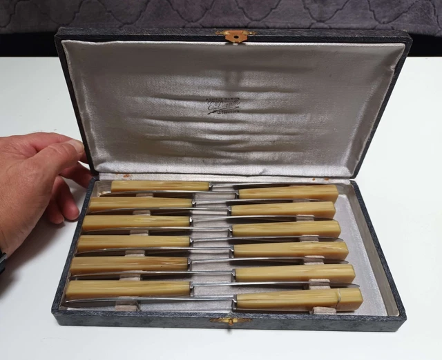 Coffret 12 Couteaux De Table Vintage – Inox – Coutellerie Feret Annemasse (France)