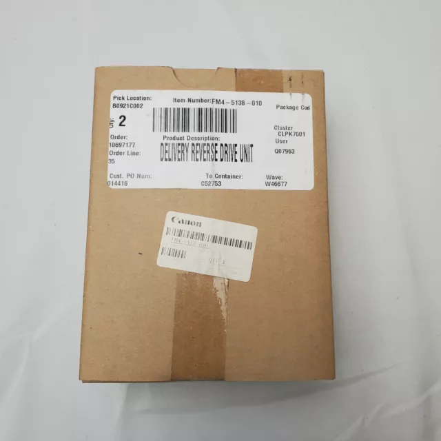 Genuine OEM Canon FM4-5138-010 (FM45138010) Delivery Reverse Drive Unit 6055 M11