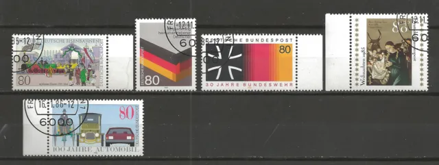 Briefmarken BRD 1985  Eisenbahnen Heimatvertriebene Bundeswehr Weihnachtsmarke