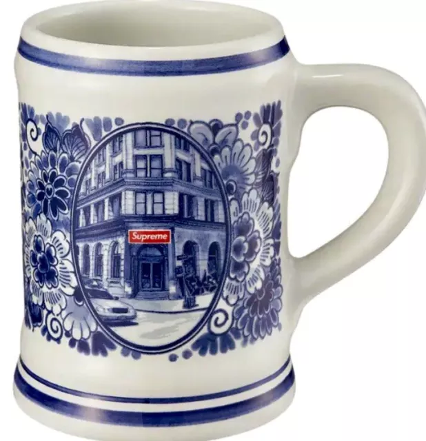 Supreme Royal Delft 190 Bowery Beer Mug Blue New in Box